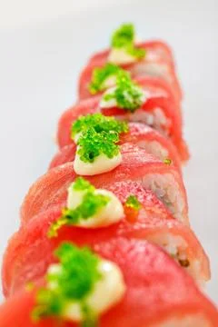Sushi roll isolated Stock Photos