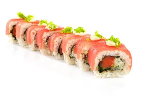 Sushi roll isolated Stock Photos