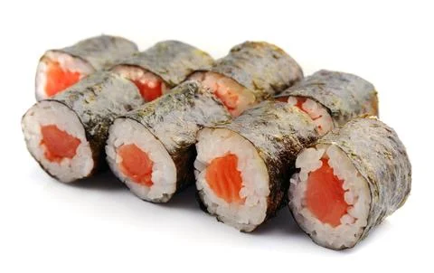 Sushi roll isolated Stock Photos