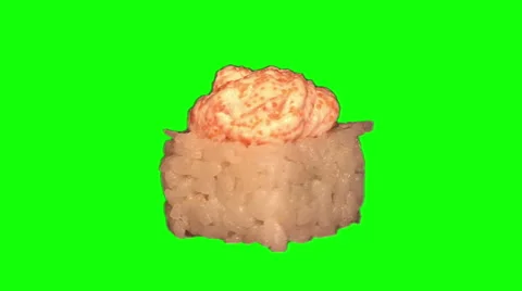 Sushi (roll) rotating 01 Stock Footage 45774241