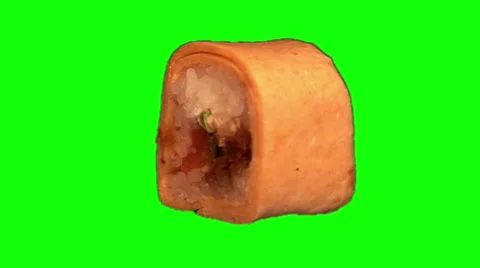 Sushi (roll) rotating 06 Stock Footage 45776348