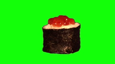 Sushi  (roll) rotating 21 Stock Footage 45778618