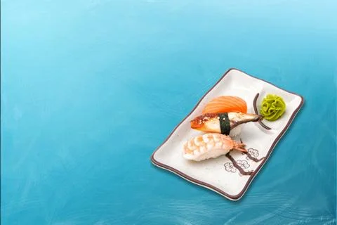 Sushi roll varied set Stock Photos