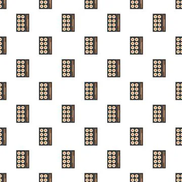 Sushi rolls bento box pattern design Stock Illustration