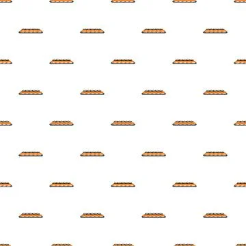 Sushi rolls flat design seamless food pattern Stockillustratie