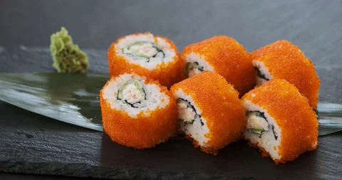 Sushi rolls Stock Footage 131208223