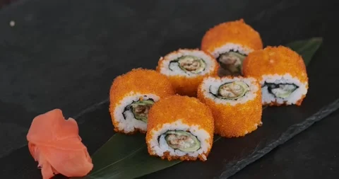 Sushi rolls Stock Footage 131208238