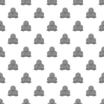 Sushi rolls icons seamless pattern background Stock Illustration
