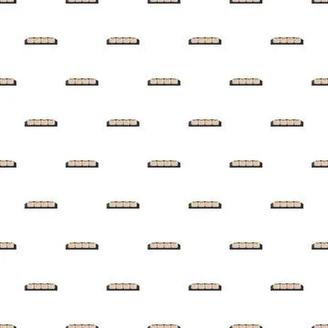 Sushi rolls pattern creating a seamless background design Illustrazione stock