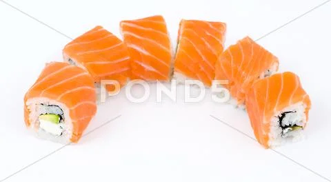 Sushi rolls philadelphia Stock Photos