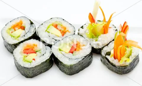 Sushi rolls Stock Photos