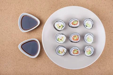 Sushi rolls Stock Photos