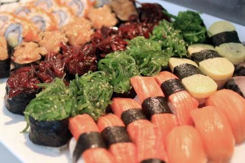 Sushi rolls Stock Photos