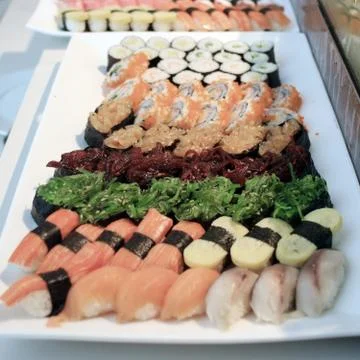 Sushi rolls Stock Photos