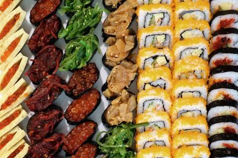 Sushi rolls Stock Photos