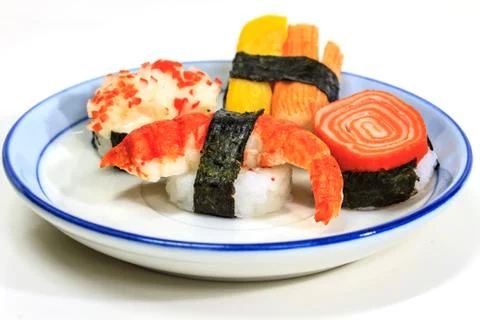 Sushi with rolls Stock-Fotos
