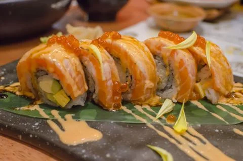 Sushi rolls Stock Photos