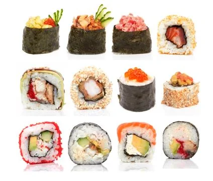 Sushi rolls Stock Photos