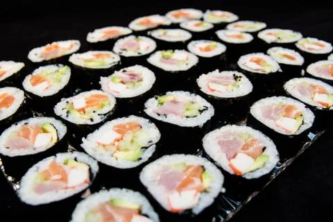 Sushi rolls Stock Photos