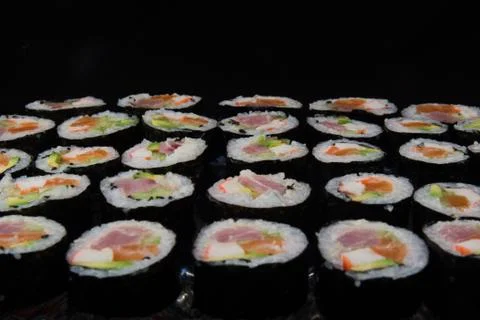 Sushi rolls Stock Photos