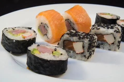 Sushi rolls Stock Photos