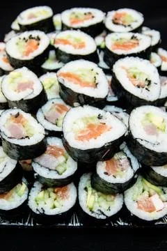 Sushi rolls Stock Photos