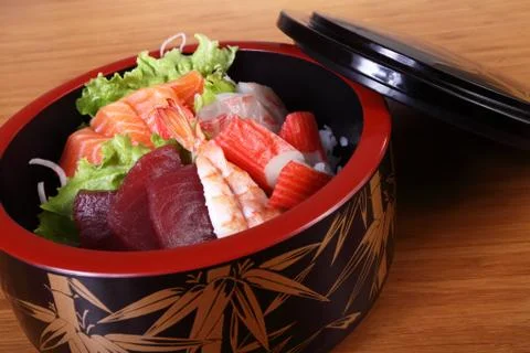 Sushi with salad Foto stock