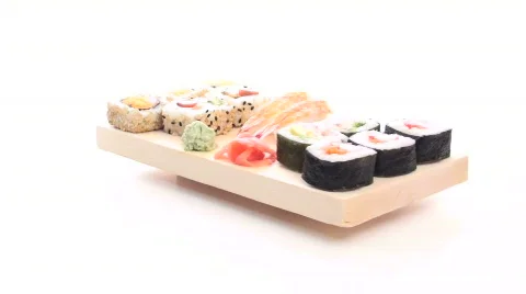 Sushi seamless loop - HD  Stock Footage 449559