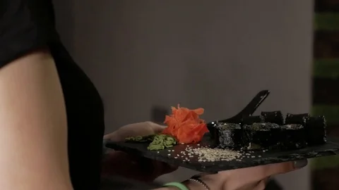Sushi Serving! Stock Footage 111261244