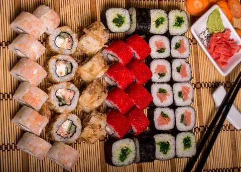 Sushi set 11 Foto stock