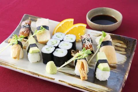Sushi set Stock Photos
