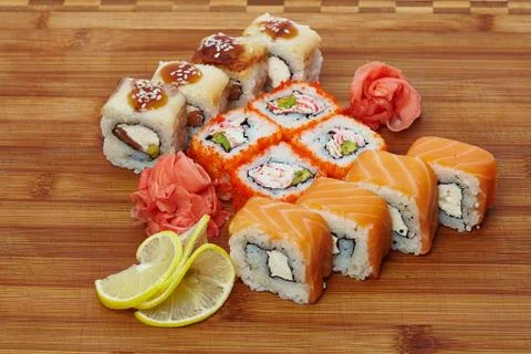 Sushi set Stock Photos