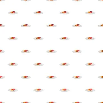 Sushi set on plate seamless pattern background Stock Illustration