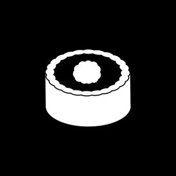 Sushi solid icon, food drink elements Stock Illustration