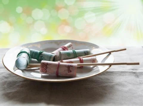 Sushi on the table Stock Photos