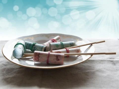 Sushi on the table Stock Photos