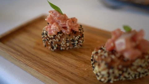 Sushi take Stock Footage 128442765