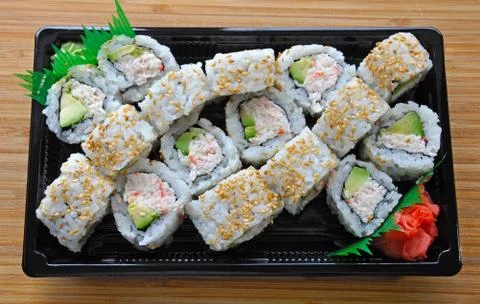 Sushi take out Stock Photos