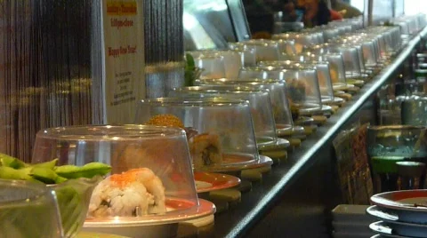 Sushi Train 2 Stock Footage 711078