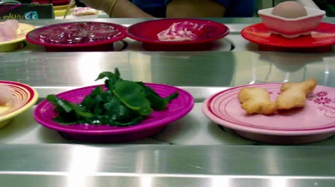 Sushi train Видео 23377685