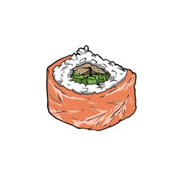 Sushi tuna 스톡 일러스트