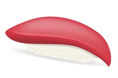 Sushi with tuna vector illustration Stock Illustration