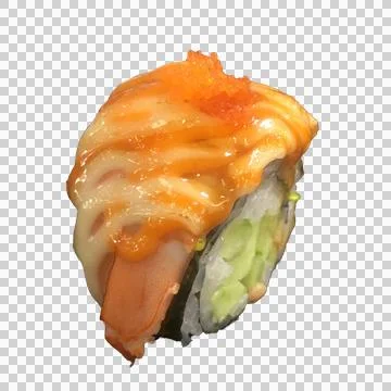 Sushi on white background-3 Stock Photos