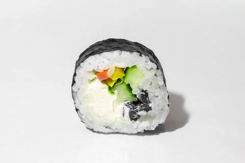 Sushi on a white background close up 스톡 사진
