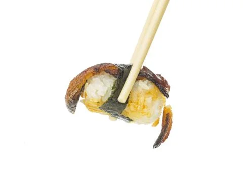 Sushi on the white Foto stock
