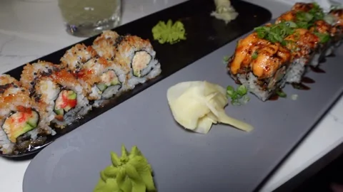 Sushirollspalma Stock Footage 296840243