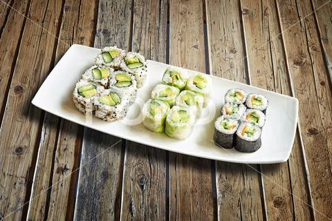Sushis Maki Rolls COLLECTION PSD Template