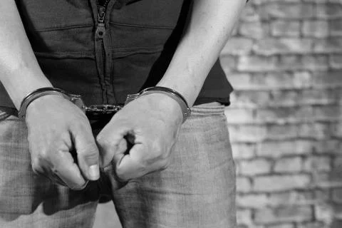 Suspect arrested Stock-Fotos