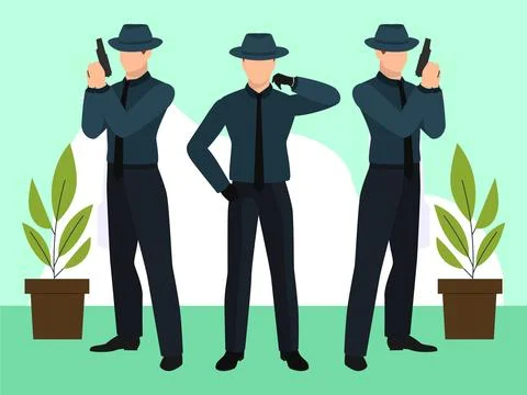 Suspect Concept Illustration Illustrazione stock