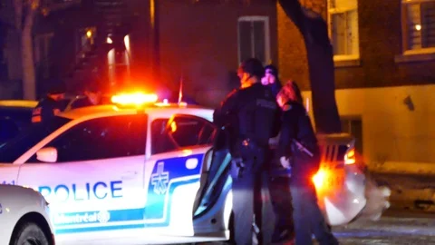 Suspect in police car Stock Footage 103290693